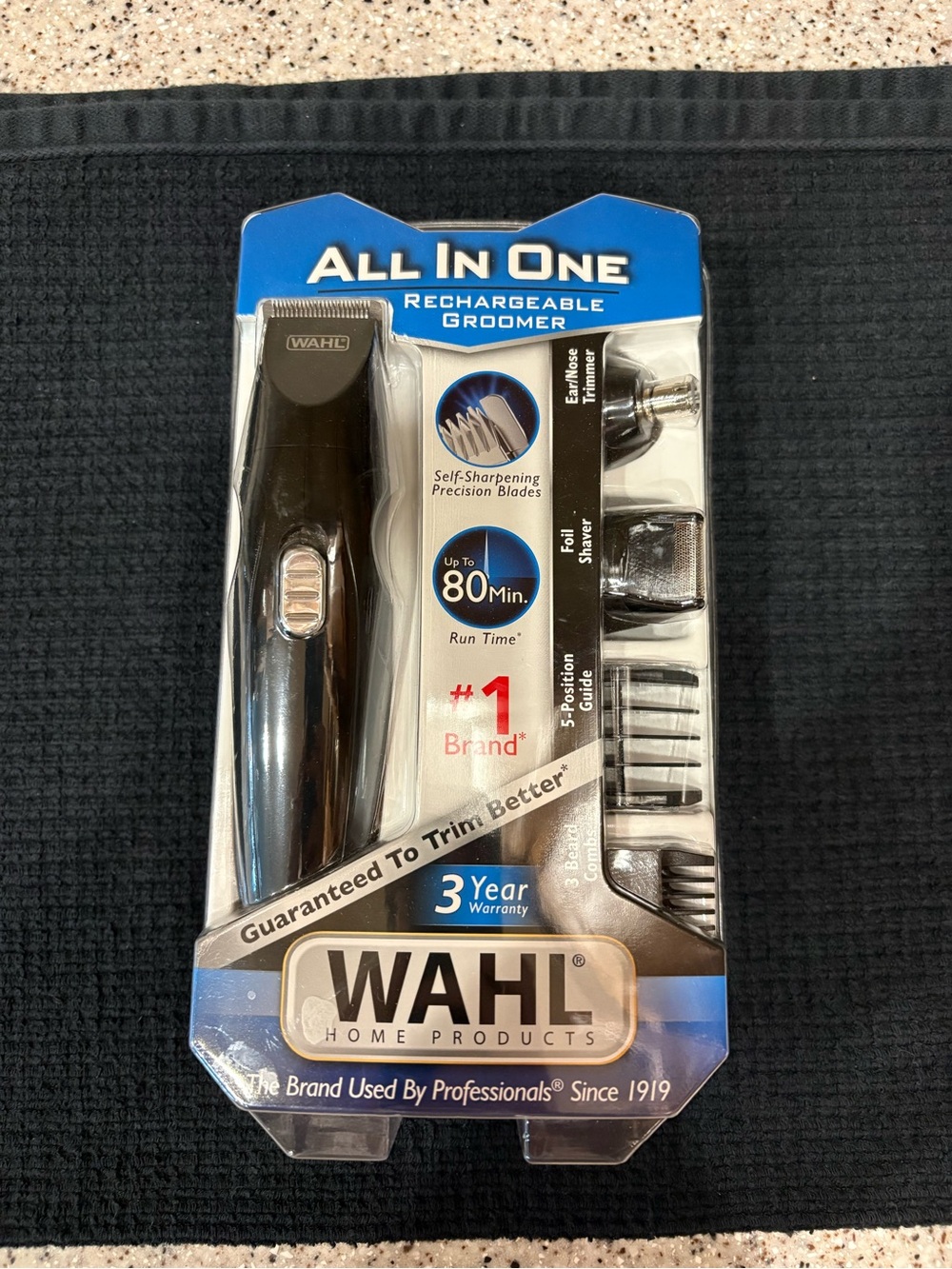 WAHL ALL-IN-1 Nose Ear Body Beard RECHARGEABLE GROOMER Precision Blade Trimmer